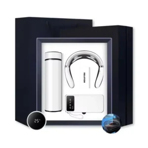 Gift Set กระบอกน้ำ Power Bank และเครื่องนวดคอ